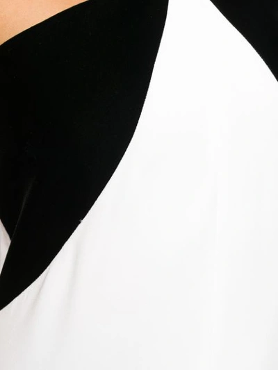 Shop Givenchy Velvet Panel Gown In White