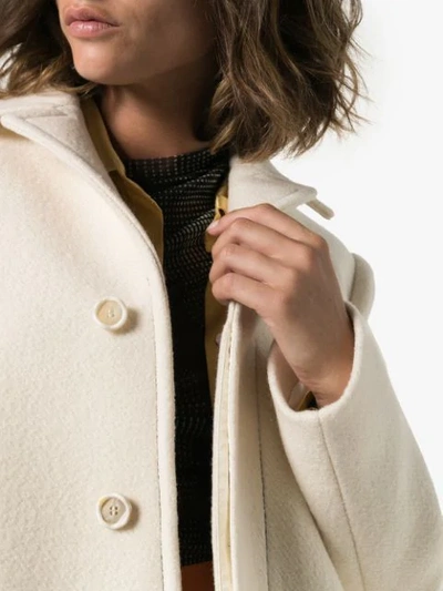 Shop Marni Single-breasted Coat In White