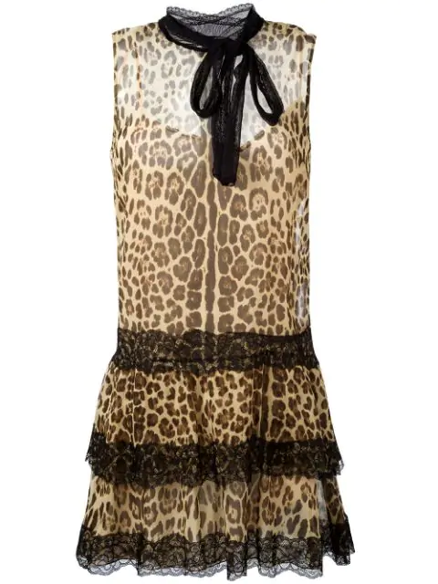 red valentino leopard dress