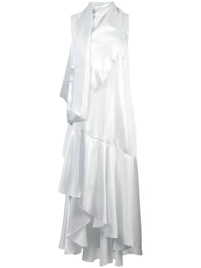Shop Rodebjer Asymmetric Tiered Dress - Metallic