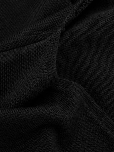 Shop Rick Owens Lightning Bolt Knitted Sweater In 0921 Black Natural