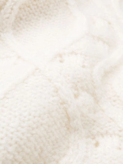 Shop Allude Chunky Knit Jumper In White