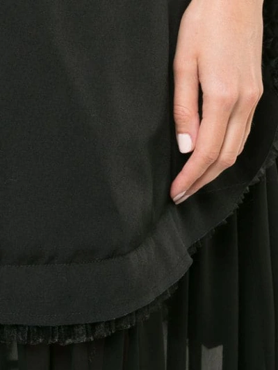 Shop Comme Des Garçons Structured Midi Dress - Black