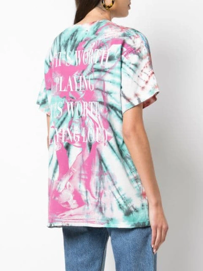 AMIRI SKULL PRINT TIE-DYE T-SHIRT - 多色