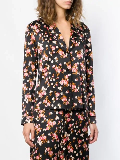 Shop A.l.c . Leomie Floral Print Blouse - Black