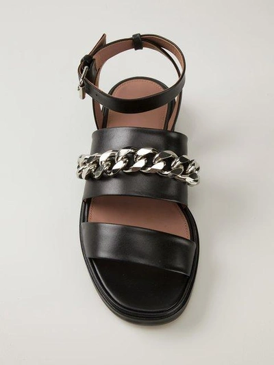 Shop Givenchy Chain Trim Sandals