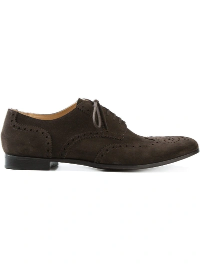 Shop Rocco P Classic Brogue Shoes In Brown