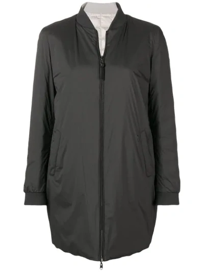 Shop Woolrich Full Zipped Jacket - Grey