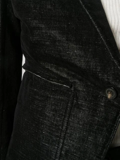 Shop Rick Owens Single-breasted Blazer In Black