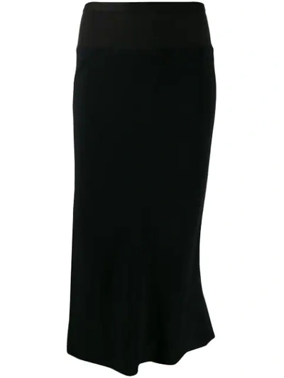 Shop Rick Owens Flared Skirt In Black