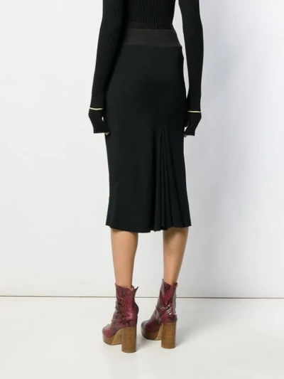 Shop Rick Owens Flared Skirt In Black