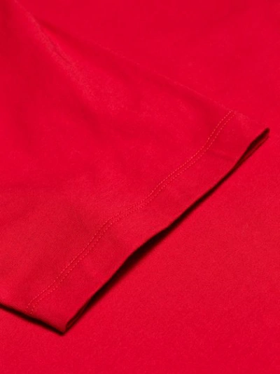 VALENTINO 心形缝饰连衣裙 - 红色