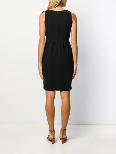 Boutique Moschino Chain-embellished Mini Dress In Black