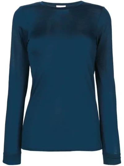 Shop Forte Forte Lightweight Sweater In Blue