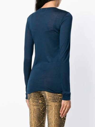 Shop Forte Forte Lightweight Sweater In Blue