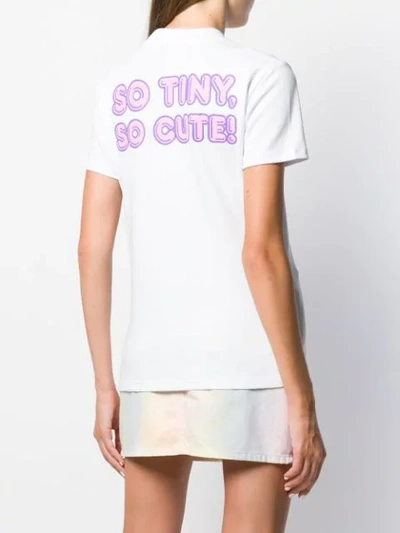 Shop Gcds Logo Print Pendant T-shirt In White