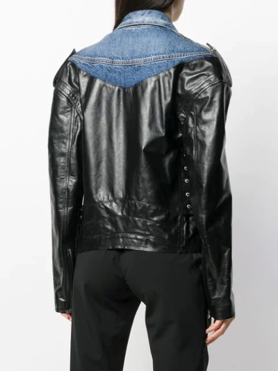 Ben Taverniti Unravel Project Fabric Mix Jacket In Black