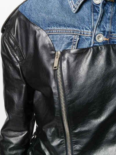 Ben Taverniti Unravel Project Fabric Mix Jacket In Black