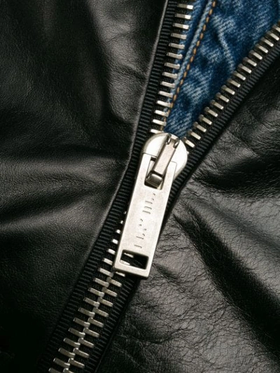 Ben Taverniti Unravel Project Fabric Mix Jacket In Black