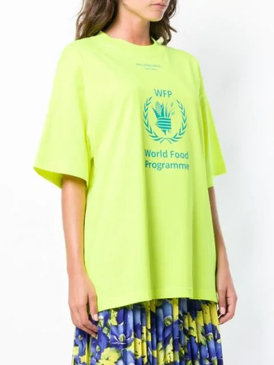 Shop Balenciaga World Food Programme T-shirt - Yellow