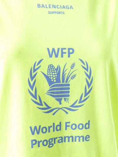 Shop Balenciaga World Food Programme T-shirt - Yellow