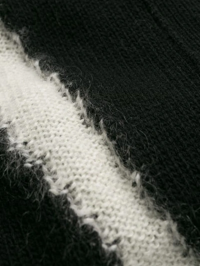Shop N°21 Anchor Intarsia Knit Cardigan In Black