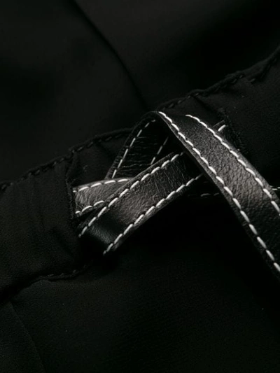 Shop Loewe Pleated Layer Skirt In Black