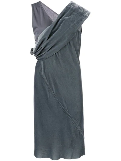 Shop Rick Owens Layered Tunic Dress In Grey
