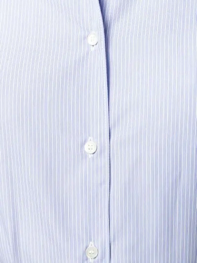 Shop Aspesi Striped Long-sleeve Shirt - Blue