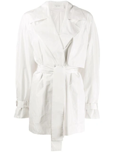 Shop The Row Keera Belted Jacket In White
