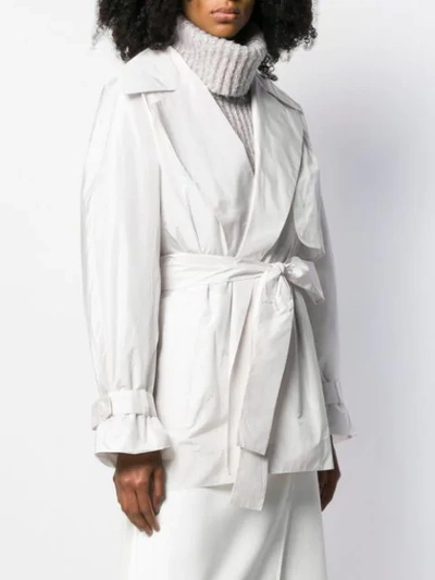 Shop The Row Keera Belted Jacket In White