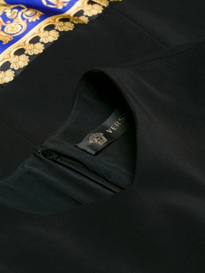 Shop Versace Signature Pillow Talk Hem Dress - Black