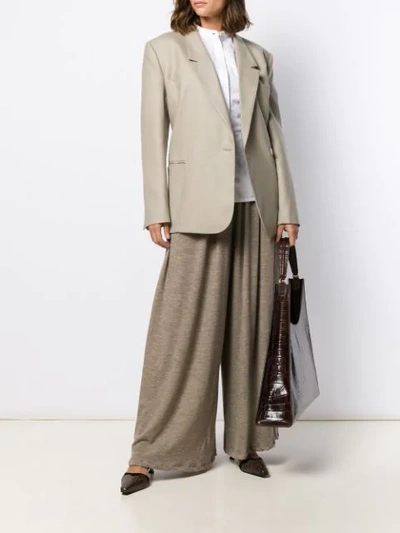 Shop The Row Kadir Wide-leg Trousers In Neutrals