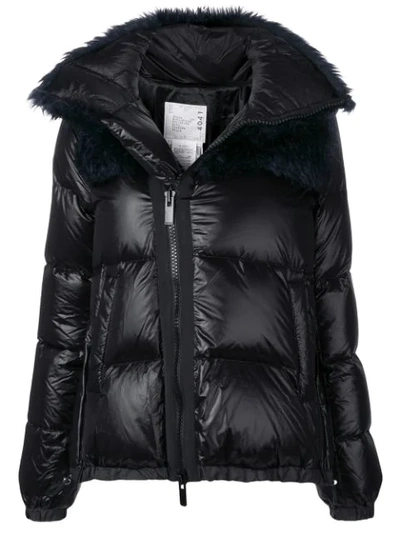 Shop Sacai Padded Winter Jacket - Black