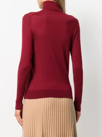 Shop N•peal Roll Neck Sweater In Red