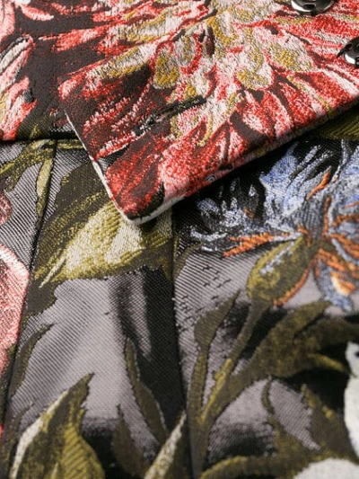 Shop Dolce & Gabbana Floral Print High-waisted Skirt In Black