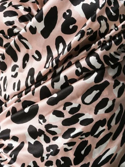 Shop Alexandre Vauthier Strapless Leopard Print Top In Pink