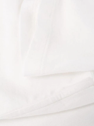 Shop Saint Laurent Slogan Detail T-shirt In White