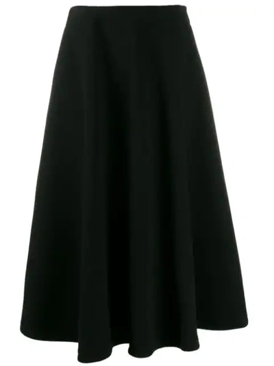 Shop Courrèges Disk Midi Skirt In Black
