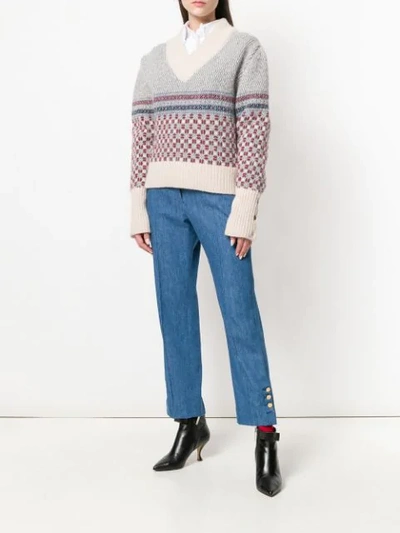 Shop Thom Browne Slim Fit Mid In Blue