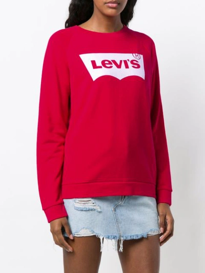 Shop Levi's Relaxed Graphic Sweatshirt - Red