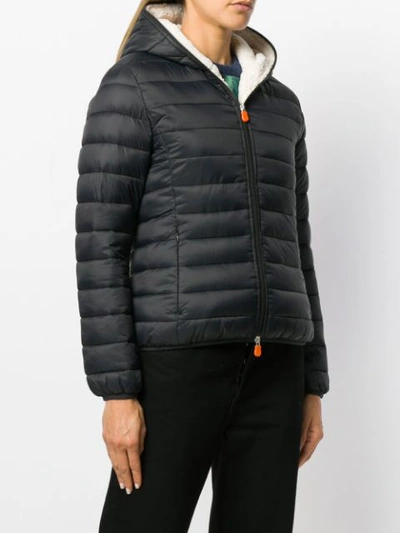 Shop Save The Duck Padded Shell Jacket In Black