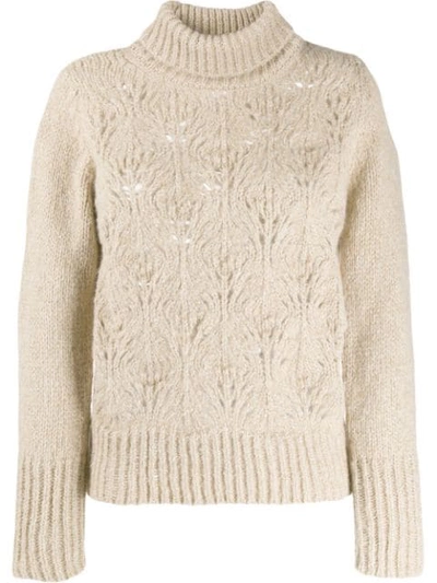 Shop Snobby Sheep Turtleneck Boxy-fit Jumper In Neutrals