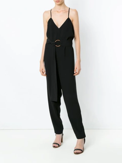 Shop Andrea Marques Belted Jumpsuit - Preto