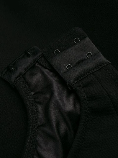 Shop Versace Greek Key Chain Bodysuit In Black