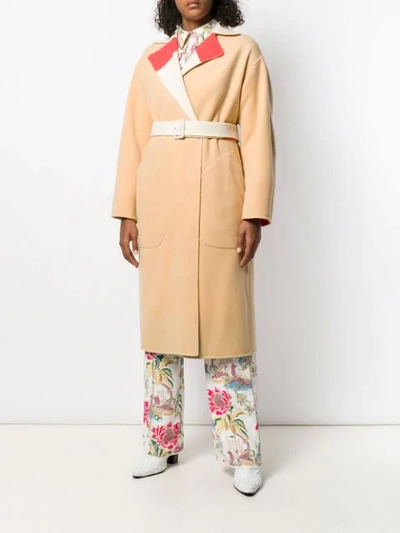 Shop Tsumori Chisato Reversible Style Coat In Neutrals