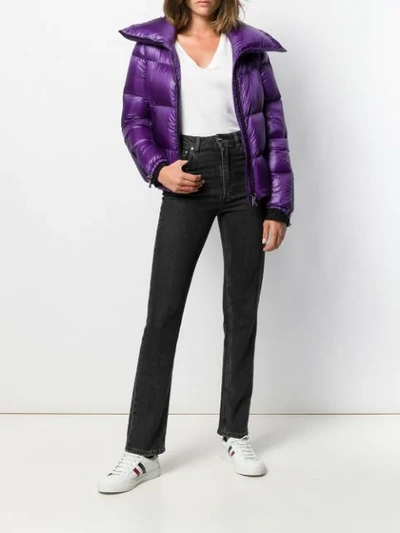 Shop Moncler Bandama Padded Jacket In Purple