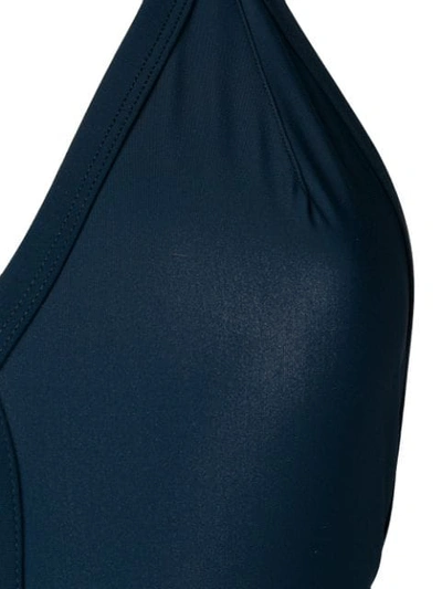 Shop Rick Owens Panelled Swimsuit In Blue