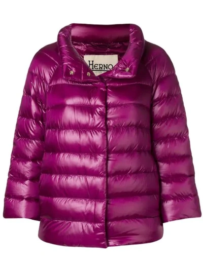 Shop Herno Sofia Puffer Jacket In Pink