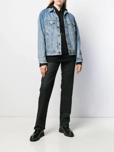 Shop Rick Owens Drkshdw Waxed Fabric Jeans In Black